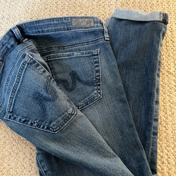 Ag Adriano Goldschmied stilt roll up blue jeans size 30 - Picture 6 of 14